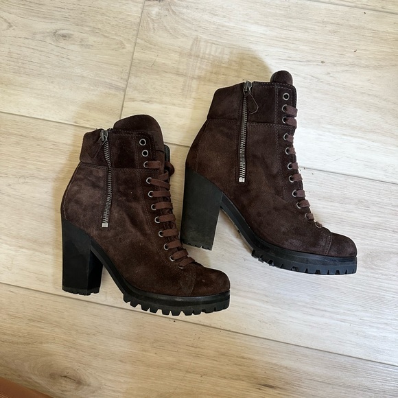 Prada Suede Combat boots - Picture 6 of 9